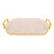 TRAY CLEAR W/DESIGN&GOLD EDGES